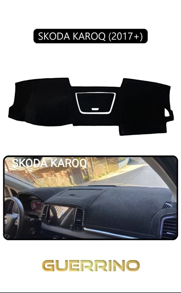 SKODA KAROQ 2017+TORPİDO KORUMA KILIFI SİYAH KENAR ürün görseli 1
