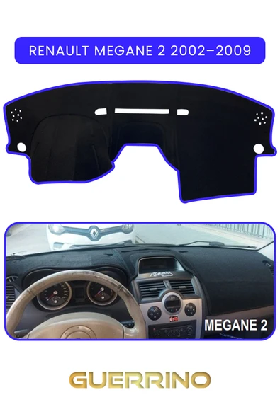 RENAULT Megane 2 (2002–2009)TORPİDO KORUMA KILIFI MAVİ KENAR ürün görseli 1