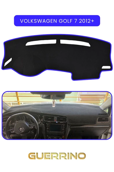 VOLKSWAGEN Golf 7 (2012+)TORPİDO KORUMA KILIFI MAVİ KENAR ürün görseli 1