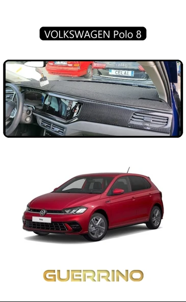 VOLKSWAGEN Polo 8TORPİDO KORUMA KILIFI SİYAH KENAR ürün görseli 1