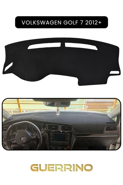 VOLKSWAGEN Golf 7 (2012+)TORPİDO KORUMA KILIFI SİYAH KENAR ürün görseli 1