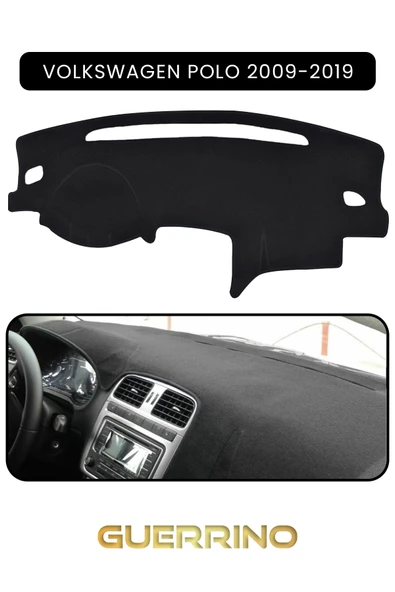 VOLKSWAGEN Polo (2009-2019)TORPİDO KORUMA KILIFI SİYAH KENAR ürün görseli 1