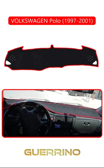 VOLKSWAGEN Polo (1997-2001)TORPİDO KORUMA KILIFI KIRMIZI KENAR ürün görseli 1