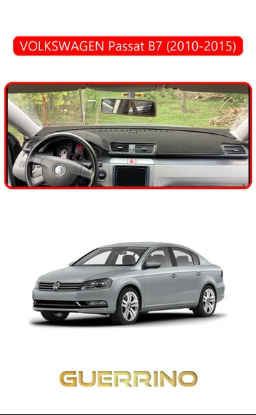 VOLKSWAGEN Passat B7 (2010-2015)TORPİDO KORUMA KILIFI KIRMIZI KENAR ürün görseli 1