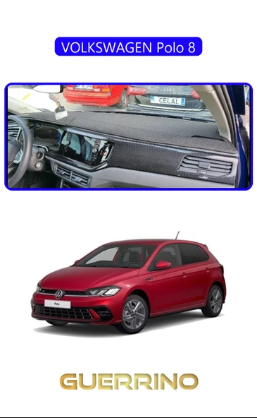 VOLKSWAGEN Polo 8TORPİDO KORUMA KILIFI MAVİ KENAR ürün görseli 1