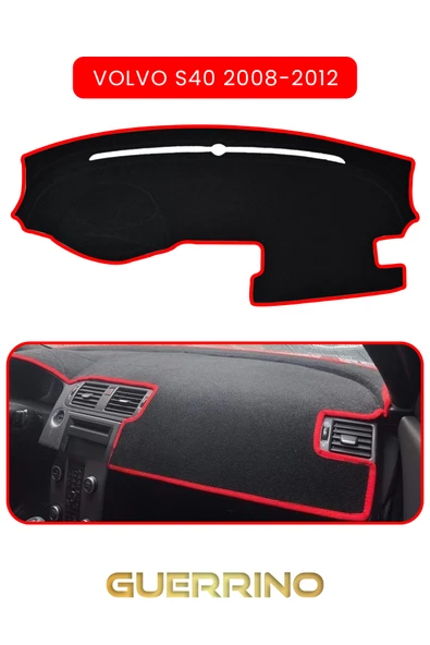 VOLVO S40 (2008-2012)TORPİDO KORUMA KILIFI KIRMIZI KENAR ürün görseli 1