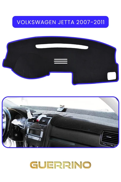 VOLKSWAGEN Jetta (2007-2011)TORPİDO KORUMA KILIFI MAVİ KENAR ürün görseli 1