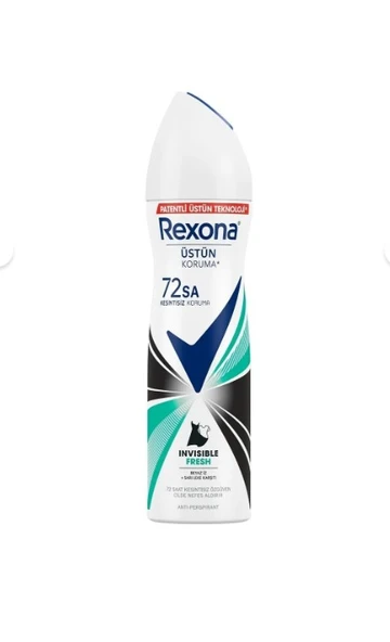 Rexona Kadın Sprey Deodorant Invisible Fresh Deep 72 Saat Kesintisiz Üstün Koruma 150 ml ürün görseli 1