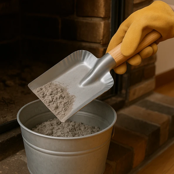 Beylini Çelik Ateş Küreği Ahşap Ergonomik Dayanıklı Saplı Geniş Soba Şömine Kömür Ateş Köz İdeal Kürek ürün görseli 1