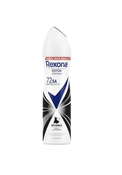 Rexona Invisible Black White Kadın Sprey Deodorant 150 ml ürün görseli 1