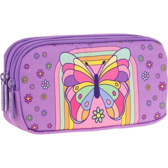 Kaukko Kıds 3 Bölmeli Kalem Çantası (layer Butterfly)krn-L8248 ürün görseli 1