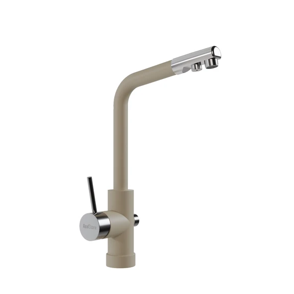 RealStone Abant Arıtmalı Eviye Bataryası Krem ürün görseli 1