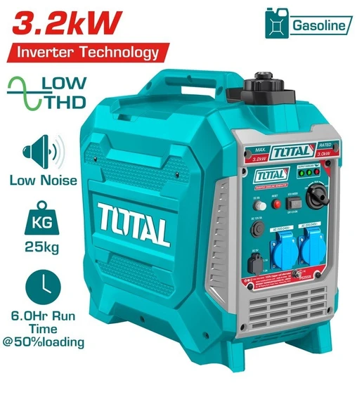 Total 3.2 KW İnverter Benzinli Jeneratör TP535006 ürün görseli 1