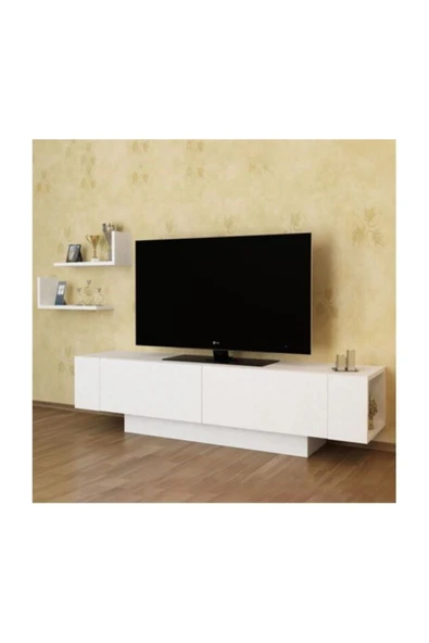 BMdekor Tv Sehpası Ekol Beyaz 150 Cm ürün görseli 1