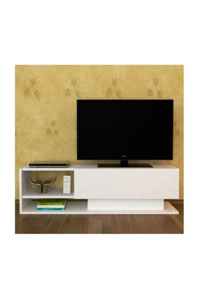 BMdekor Tv Ünitesi Deniz Beyaz 128 Cm ürün görseli 1