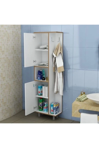 BMdekor Çok Amaçlı Dolap Banyo Mutfak Kiler Green - Resim 2