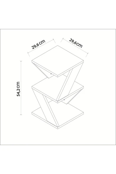 Meltem Çelik - BMdekor Yan Sehpa Arte Siyah - Resim 5
