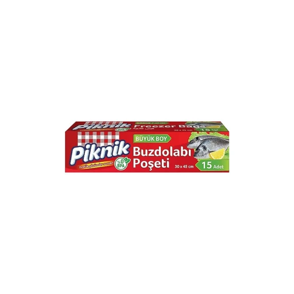 Piknik Büyük Boy Buzdolabı Poşeti 15'li ürün görseli 1