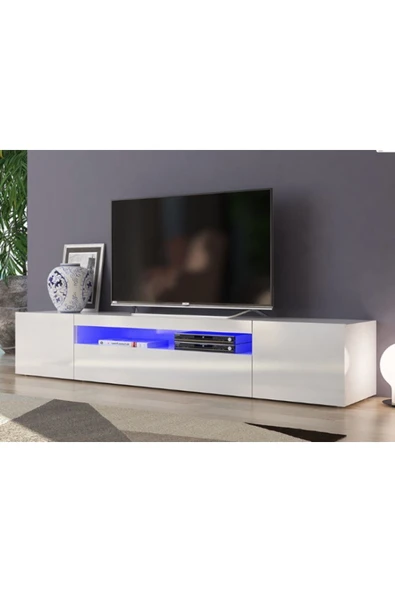 MAC DİZAYN Troy Tv Ünitesi Tv Sehpası Mdf Sessiz Kapak ürün görseli 1