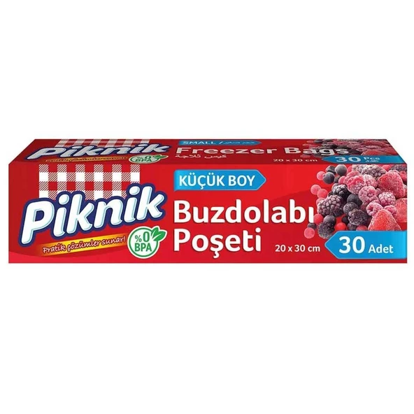 Piknik Küçük Boy Buzdolabı Poşeti 30'lu ürün görseli 1