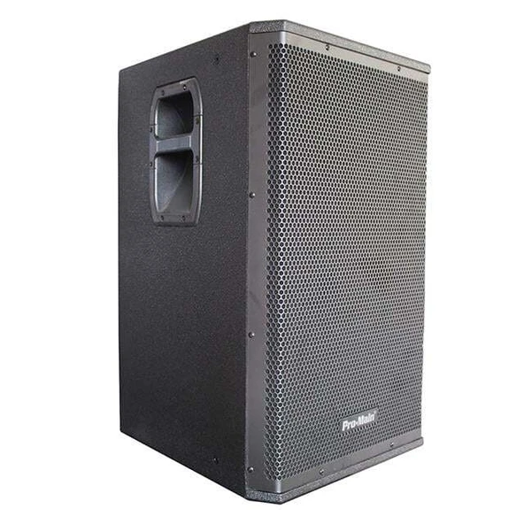 Pro-Main MS-1015GA 600 Watt 38 Cm Aktif Ahşap Kabin Hoparlör ürün görseli 1