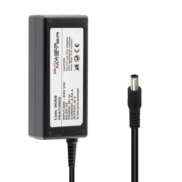Powermaster PM-31059 19 Volt - 4.74 Amper 5.5*3.0 Mm Uçlu Adaptör (Samsung Notebook) ürün görseli 1