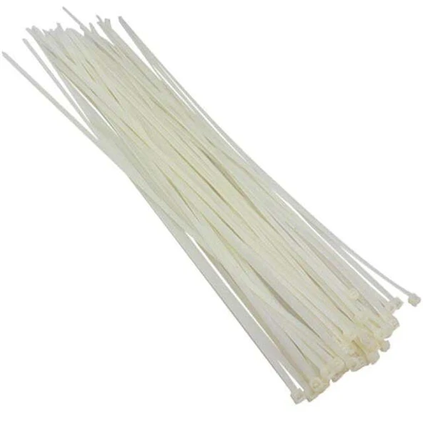 Powermaster 20 Cm 3.6 Mm Kablo Bağı Beyaz (100'lü Paket) ürün görseli 1