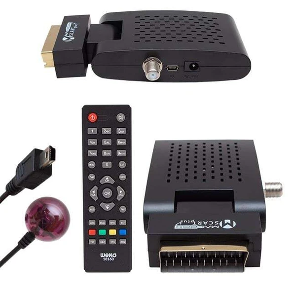 Magbox Scart Plus TKGS'li Scart Girişli Mini SD Uydu Alıcısı ürün görseli 1