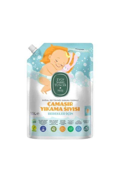 Eyüp Sabri Tuncer Doğal Zeytinyağı Içerikli Bebek Çamaşır Yıkama Sıvısı 1,5 Lt ürün görseli 1