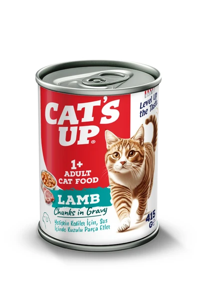 Cats Up Yaş Yetişkin Kedi Maması Kuzu Etli 415gr ürün görseli 1