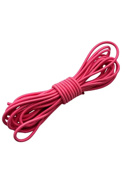 Fuşya Pembe 5 Metre 2 mm Yuvarlak Lastik ürün görseli 1