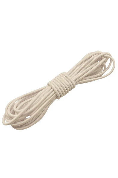 Krem Renk 5 Metre 2 mm Yuvarlak Lastik ürün görseli 1