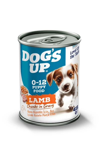 Dogs Up Yaş Yavru Köpek Maması Kuzu Etli 415gr ürün görseli 1
