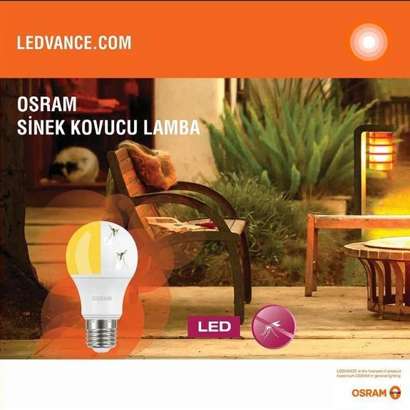 Sivri ve Kara Sinek Kovucu, Çok Kaliteli 8 Watt Led Ampul, İki Fonksiyonlu Sinek Savar Led Ampul ürün görseli 1