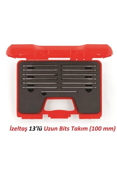 İzeltaş İzeltaş 4850001013 Uzun Bits Uç Takımı 100 Mm - 13 Parça ürün görseli 1