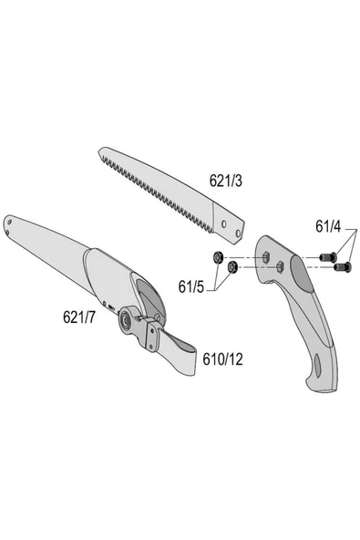 Felco 621 Budama Testeresi Kılıflı 24cm - Resim 2