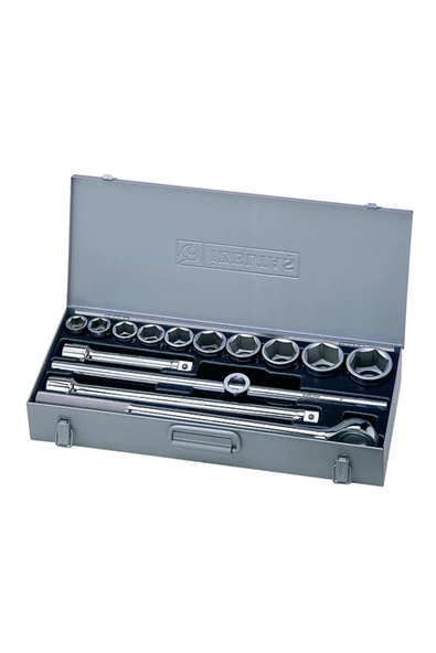 İzeltaş 1119006114 3/4''Altı Köşe Lokma Anahtar Takımı 14 Parça ürün görseli 1