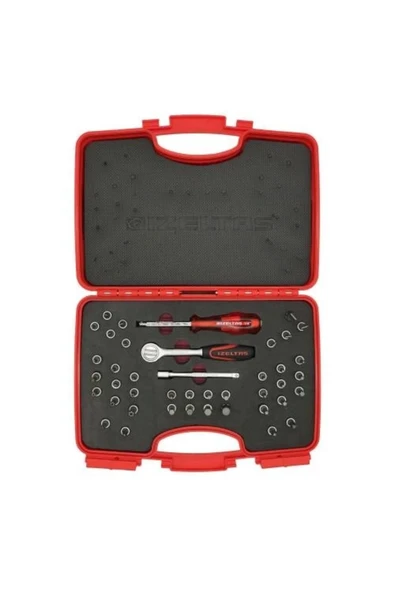 İzeltaş 1107001042 1/4" Bits Uçlu Lokma Takımı 42 Parça ürün görseli 1