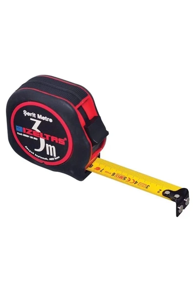 İzeltaş İzeltaş 0588150003 3mt Plastik Stoplu Şerit Metre ürün görseli 1