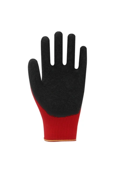 Beybi Pl9 Camcı Polyester Örme Lateks Işçi Eldiveni 10 Numara 12 Çift - Resim 3