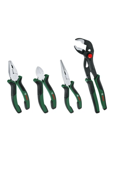 Bosch 4'lü Pense Yan Keski Kargaburun Boru Anahtarı Seti - 1600a02w7k ürün görseli 1