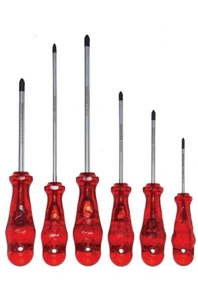 İzeltaş Izeltas 4120 00 8106 Kraft Seri Yıldız Uçlu Tornavida Seti 6 Parça ürün görseli 1