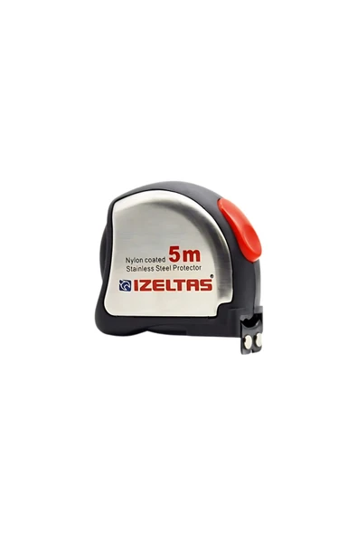 İzeltaş İzeltaş Şerit Metre, Mıknatıslı Uç, Krom, 5 M, 19 Mm, Yüzeye Yapışan ürün görseli 1