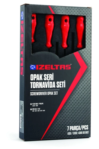 İzeltaş Izeltaş Opak Seri Tornavida Seti 7 Parça 4300008107 ürün görseli 1