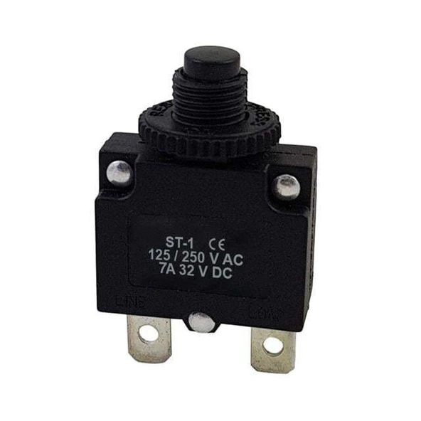 PowerMaster IC-271S ST-1 Termik Resetli Sigorta 125/250V AC 32V DC 7 Amper ürün görseli 1