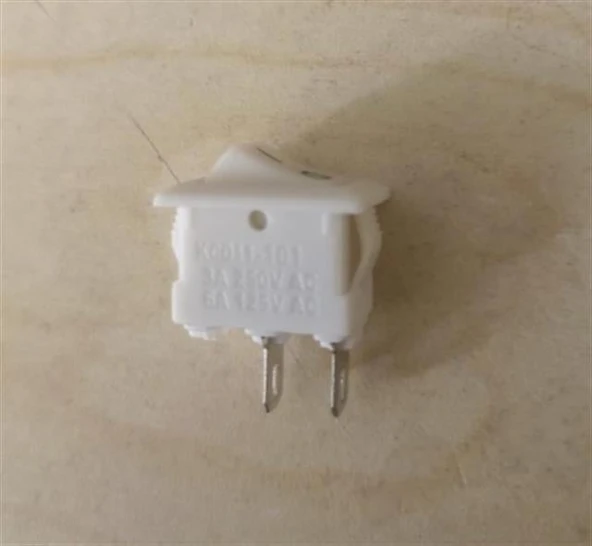 Powermaster IC-125B-1 Mini Beyaz Işıksız ON-OFF Anahtar ürün görseli 1