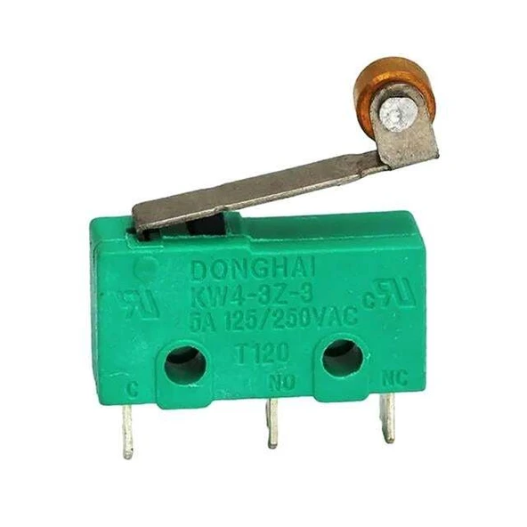 PowerMaster Micro Switch Lehim Bacak Makaralı 5A 250 Vac IC-168 ürün görseli 1