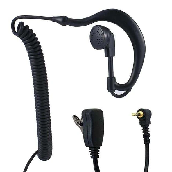Powermaster Aselsan JD-EHM50 Ear Hook /Aselsan Cobra / MT-655C / MT-690 / PM-865 / PM-66 Arkalıklı Telsiz Kulaklık ürün görseli 1
