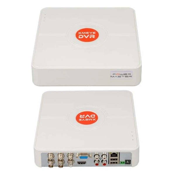 PowerMaster PM-12180 4 Kanal 5MP Destekli 1080N H265 Xmeye Video Çıkışlı DVR/XVR Kayıt Cihazı ürün görseli 1