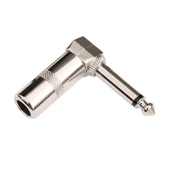6.3 Mm Mono L Tip Metal Gitar Jack ürün görseli 1